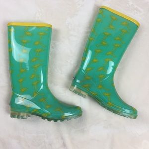Bootsi Tootsi Womens Rubber Mid Calf Rain Boots